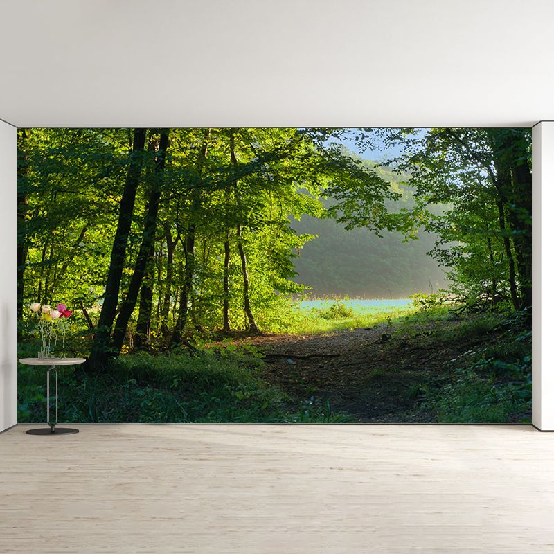 Forest Landscape Mural Water Resistant Wall Decor for Bedroom Reading Room