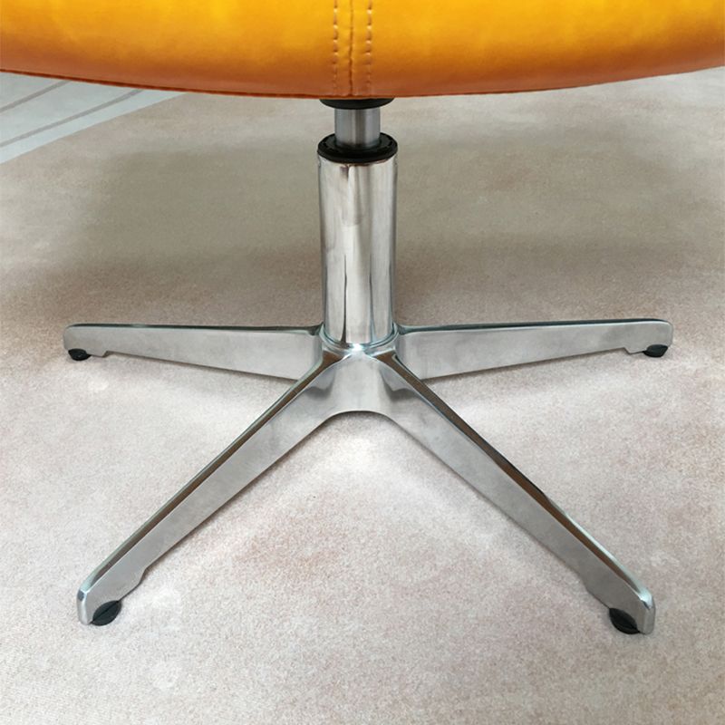 Solid Color Leather Chair Armless Chair for Bedroom/Living Room