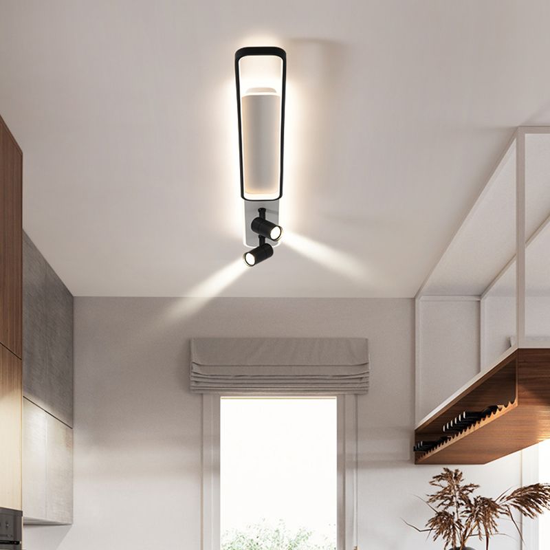 Modern Minimalist Style Linear LED Flush Mount Spotlight Acrylic Flush Ceiling Light