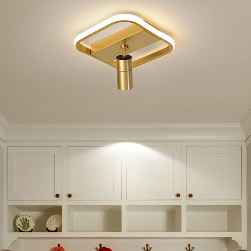 Illuminazione da incasso a LED dorata con faretti Plafoniere moderne da incasso