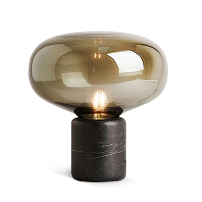 Nachttischlampen im zeitgenössischen Stil mit Glasschatten für Schlafzimmer Wohnzimmer