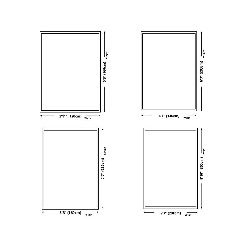 Green Casual Rug Polyester Color Piece Rug Stain Resistant Rug for Living Room