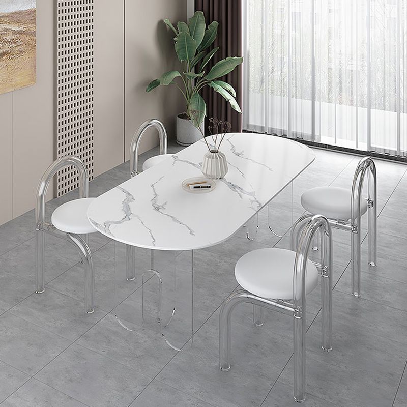 Modern 1/5 Pieces Dining Set Stone Dining Table Set for Kitchen