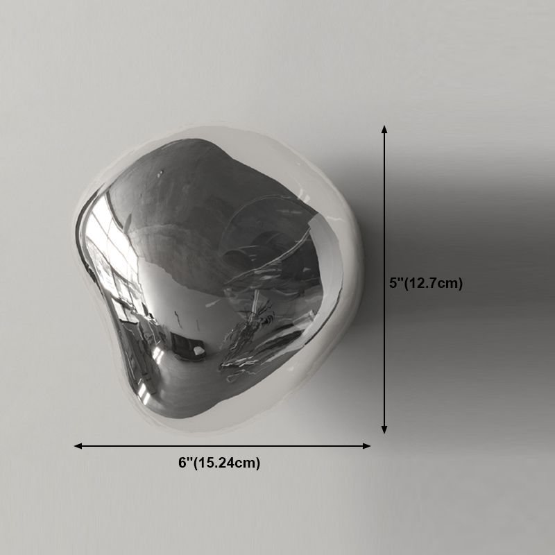 Lámpara de pared de roca minimalista vidrio soplado a mano 1 linda luz de vestíbulo luz