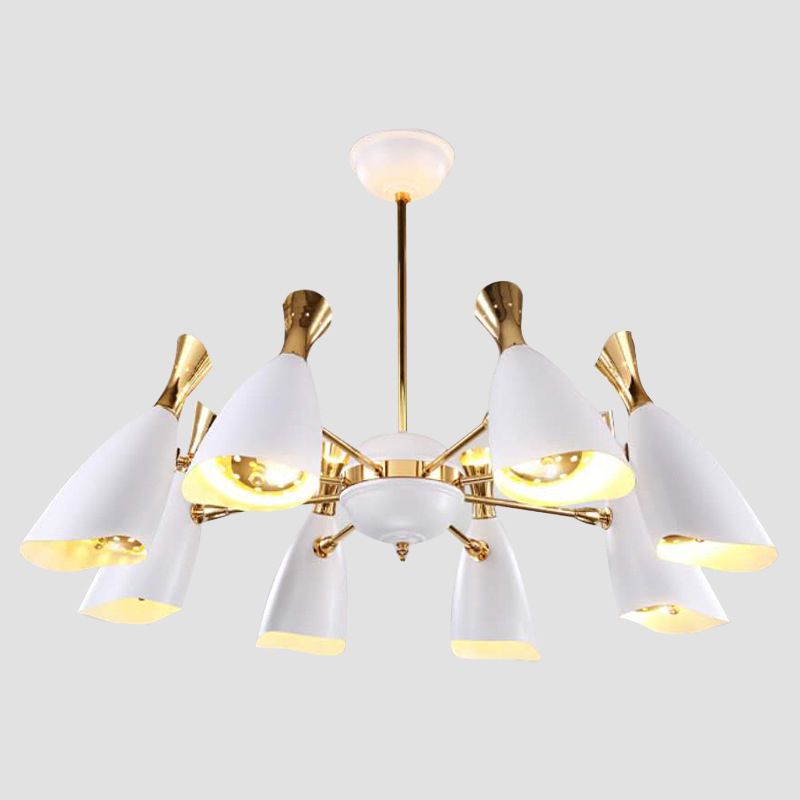 Moderne creatieve geometrische hanglampje Electroplate Metal kroonluchter voor woonkamer