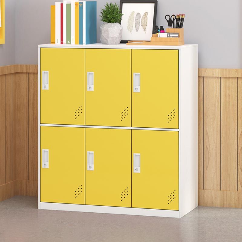 Metal Storage Cabinet Contemporary Non-Hanging Armoire for Home