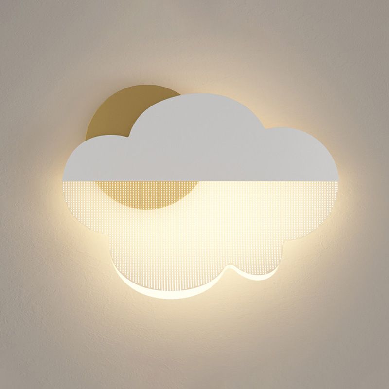 Lámpara de pared de nubes Simplicidad moderna Splique acrílico de pared para sala de estar