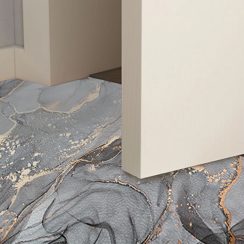 Color Mixed Simplicity Area Carpet Polyester Marbling Print Indoor Rug Anti-Slip Backing Carpet for Living Room