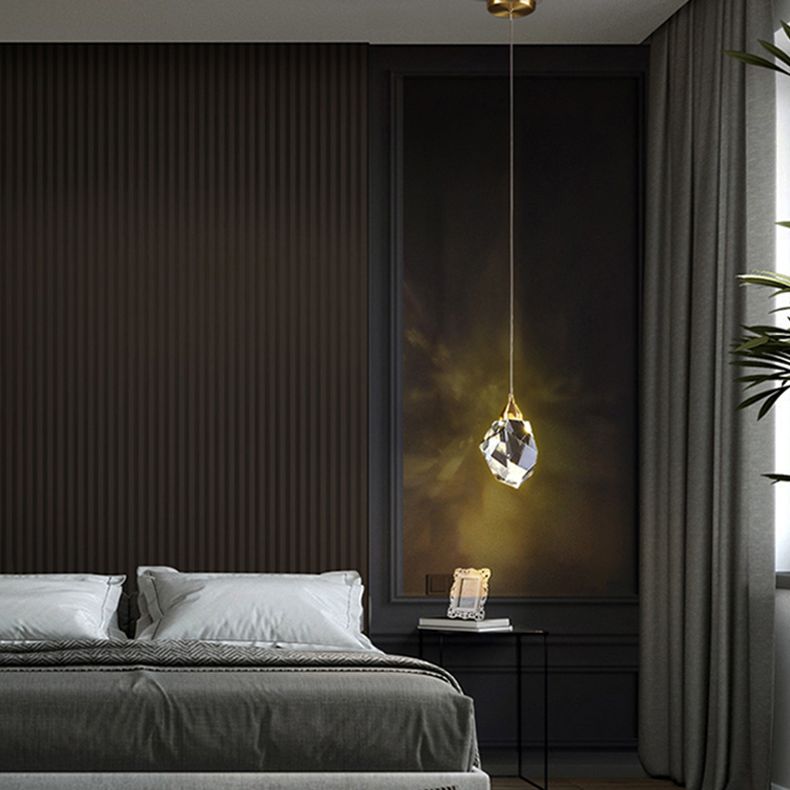 Moderner Luxusstil Hängsbeleuchtung mit einstellbarem Kabelkristall 1 Light Pendell Light Kit