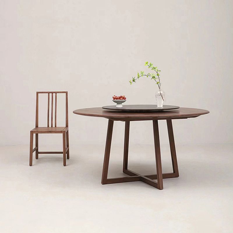 Pine Wood Modern Dining Set with Wooden Chairs 1/2/5 Pcs Dinette Set for Home