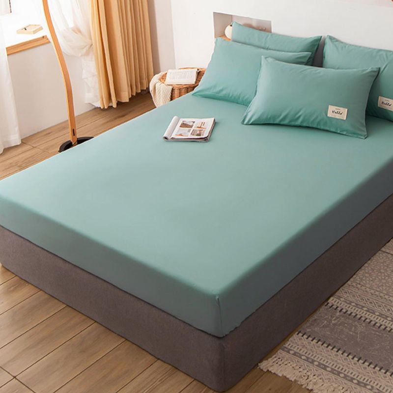 Solid Fitted Sheet Soft Breathable Non-Pilling Fade Resistant Polyester