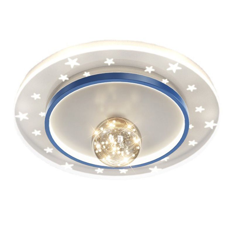 Moderno globo de descarga de luz de metal 3-Punto de fijación de techo de montaje a ras de luz