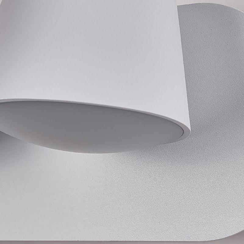 LED Modern Metal Wall Sconce Cone Shape Wall Light with Acrylic Shade for Bedroom
