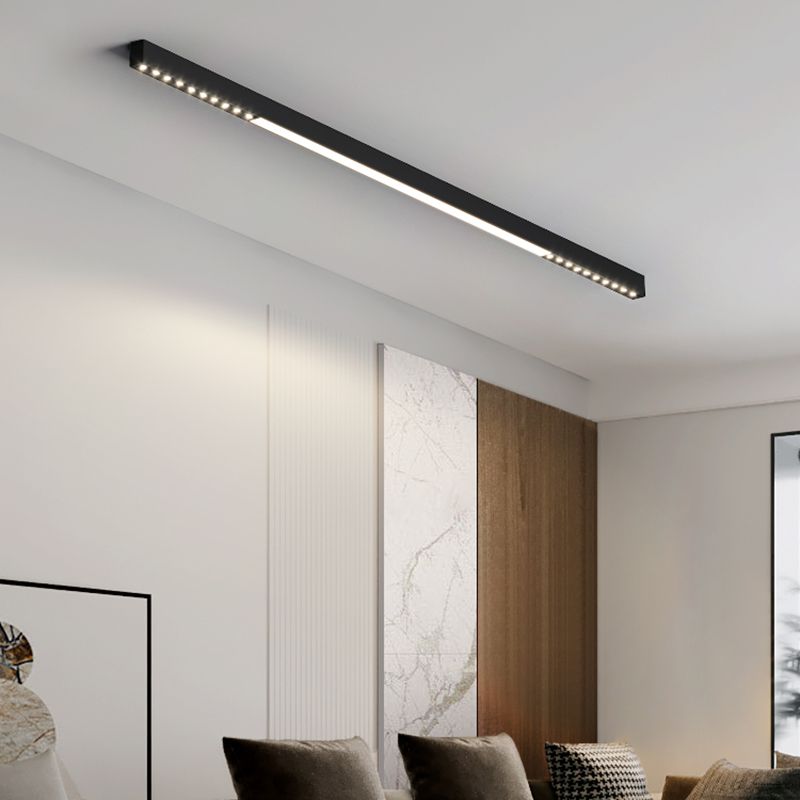 Modern Semi Flush Mount Lighting Linear Flush Mount Lighting Flush Light for Living Room