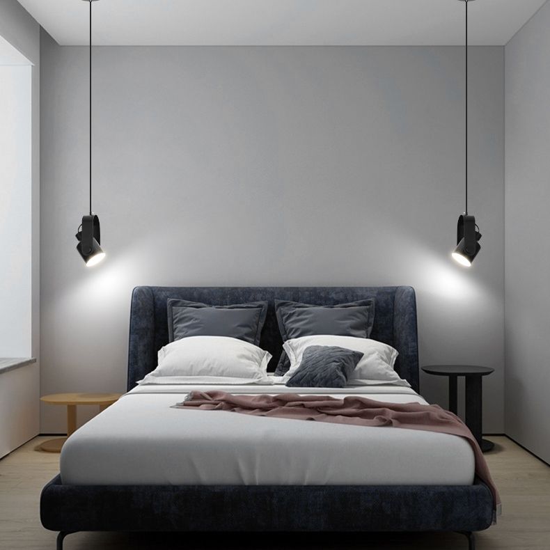 Lacquered Iron Pendant Light in Modern Creative Style Can Macaron Hanging Lamp for Interior Spaces