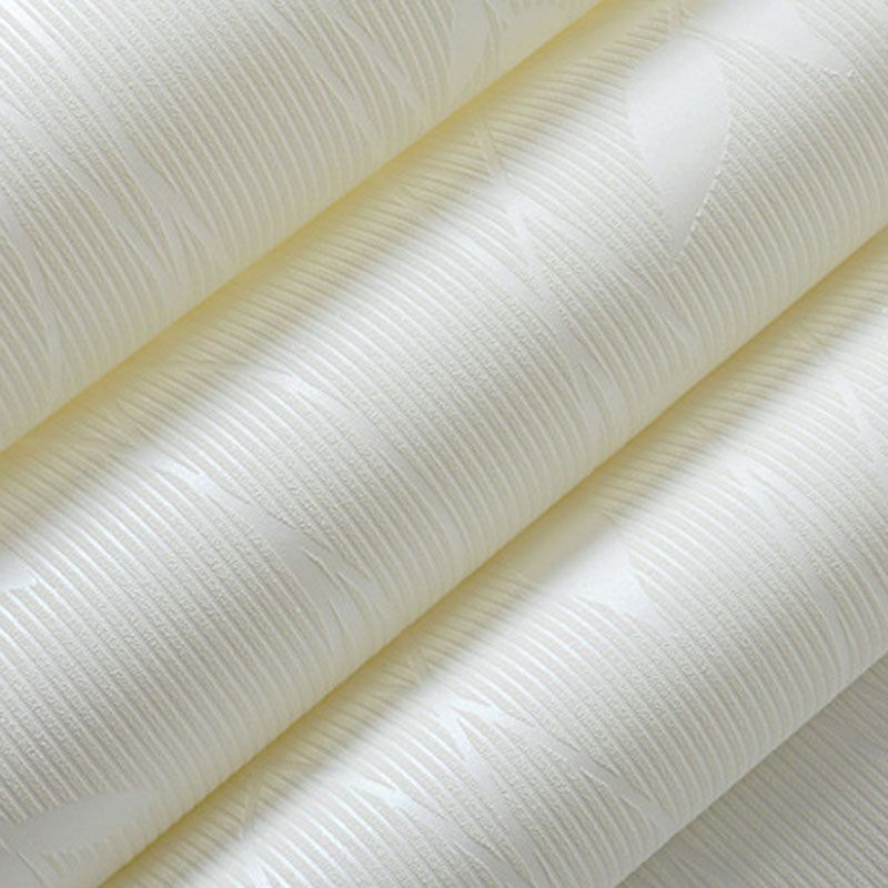 Fresh Botanical Leaf Wallpaper Roll Stain-Resistant Non-Pasted Wall Decor, 33-foot x 20.5-inch