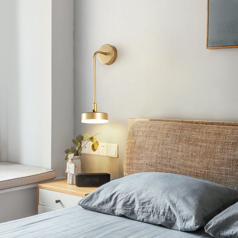 Iluminación simple montada en la pared lámpara de apliques de pared de metal de estilo de metal moderno