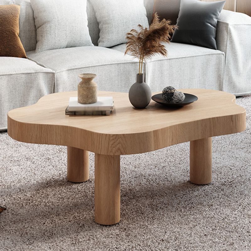 Modern Style Black/white/walnut/wood Free Shape Coffee Table with Solid Wood