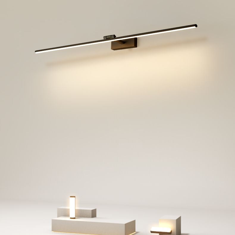 Moderno stile minimalista a parete lineare a parete vanità luci in alluminio sconde murale per bagno per bagno