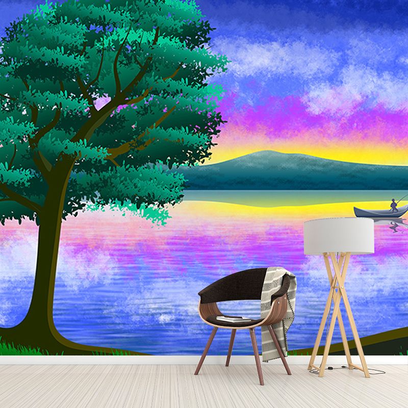 Illustration Decorative Wallpaper Classic Stain Resistant Art Wall Mural