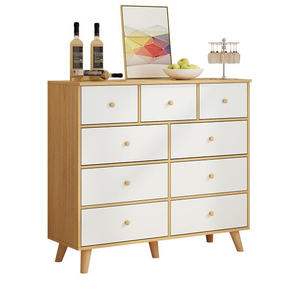 Contemporary Wood Storage Chest Matte Finish Bedroom Dresser