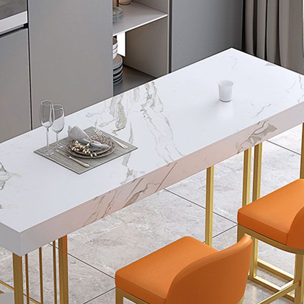 Stone Bar Table Set Industrial Rectangle 1/2/5 Pieces Pub Table Set