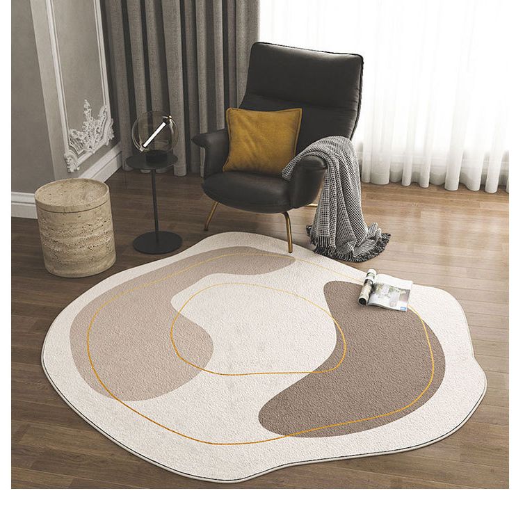 Minimalist Novelty Shape Rug Modern Indoor Rug Polyester Stain Resistant Rug for Living Room