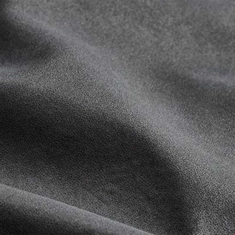 Contemporary Stationary Faux Leather Recessed Arm Sofa Chaise