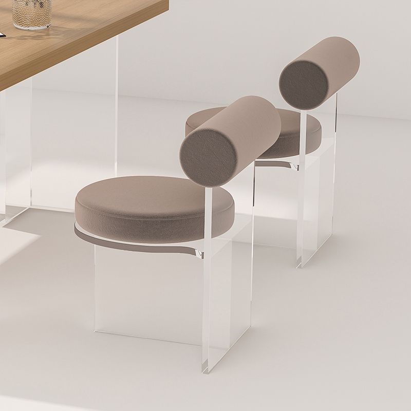 Modern Simple Side Chair Plastic Frame Side Dining Chair for Dining Room