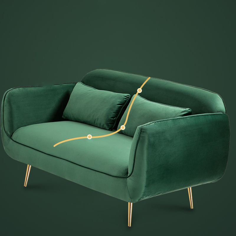 30" Wide Scandinavian Sofa Bed Fabric Cushions Seating with Pillows