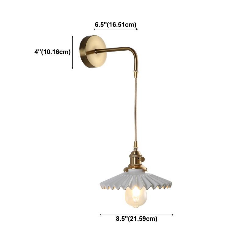 Cone Sconce Lighting Fixtures Industrial Wall Sconce Lighting Metal 1 Light Sconce Lamp