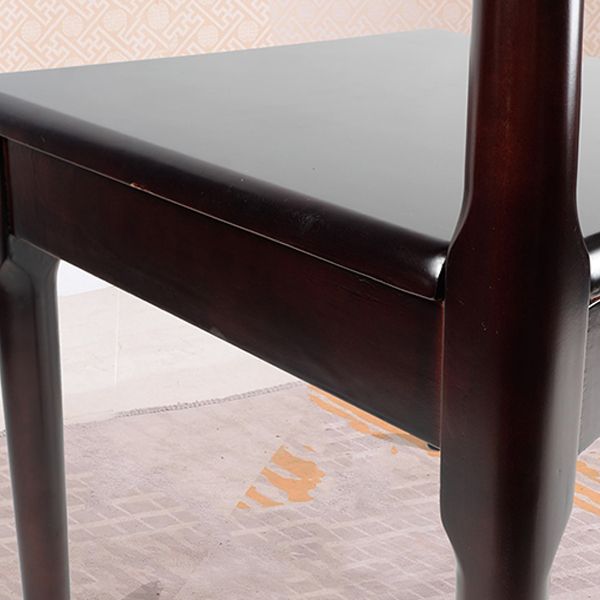 Matte Finish Dining Chair Modern Style Rubberwood Open Side Chair