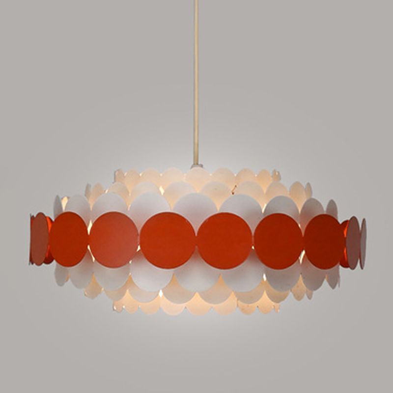 23,6 pollici di larghezza lampadario in metallo rotondo luce post-moderna a 9 luci a sospensione Light Pendente per sala da pranzo camera da letto