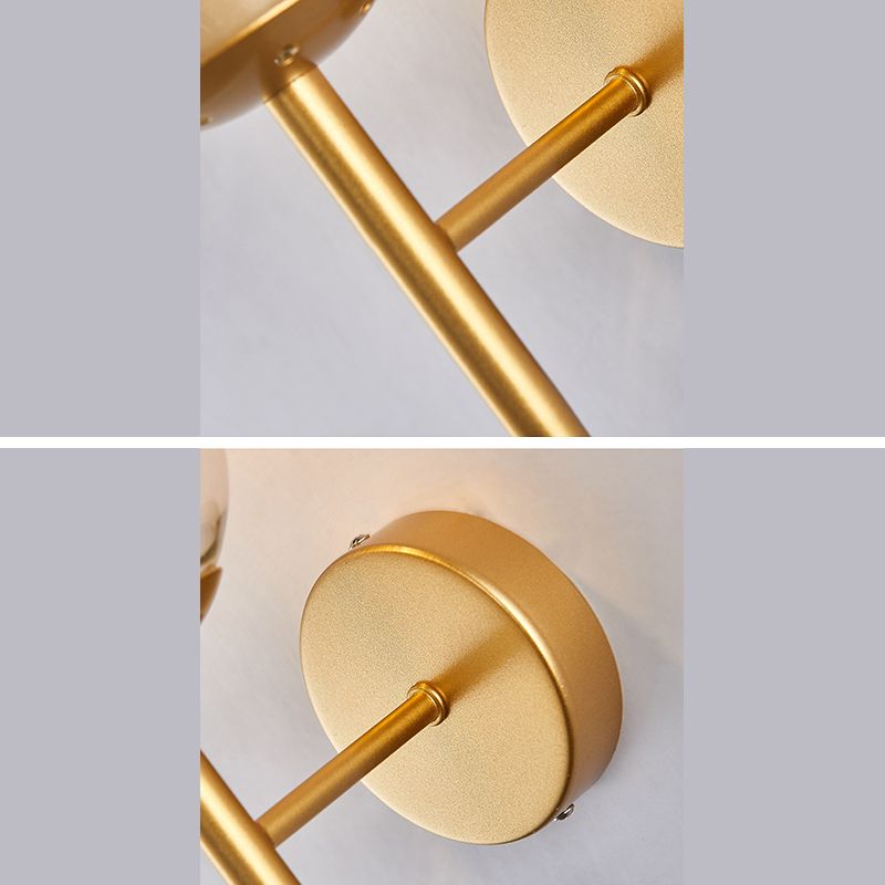 1-Licht nordischer Stil Metall Wandlampe Kugel Schatten Einfachheit Leuchte für Treppenflure