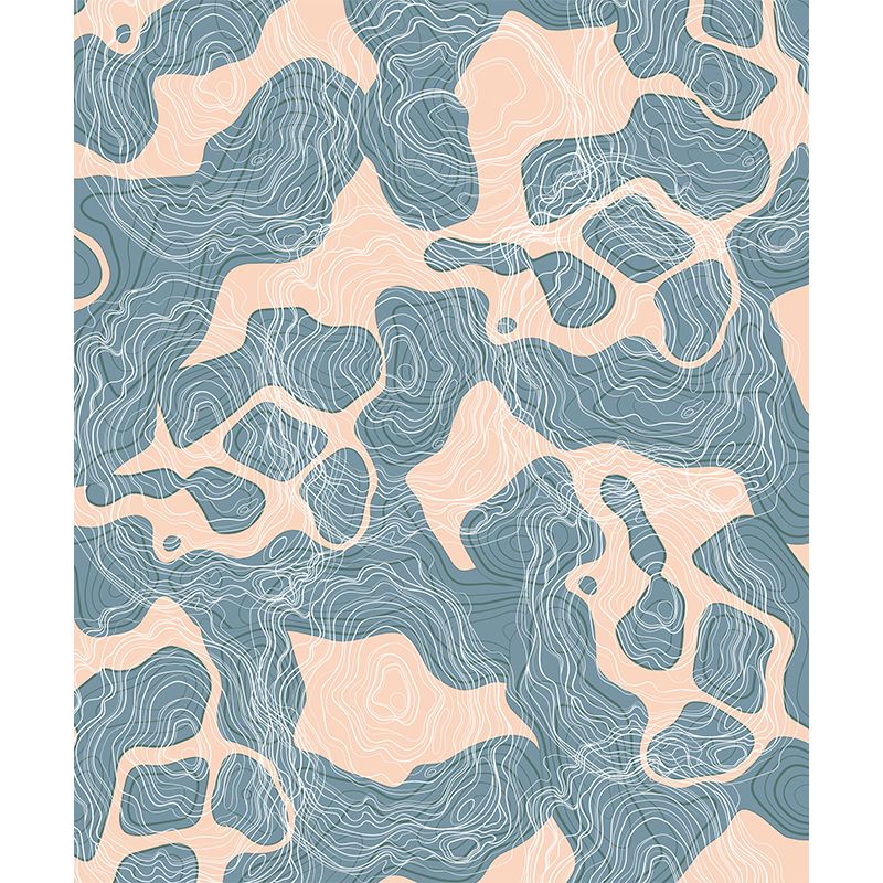 Abstract Style Resistant Mural Wallpaper Illustration Sleeping Room Wall Mural