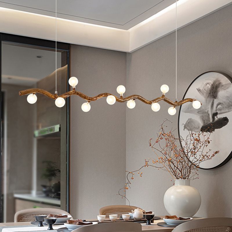 Modern Style Hanging Island Light Creative Hanging Lighting Fixture for Dining Room