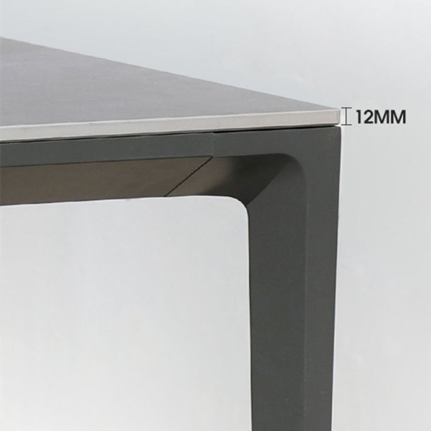 Modern 1/4/5/7 Pieces Metal Dining Set Stone Dining Table Set for Outdoor