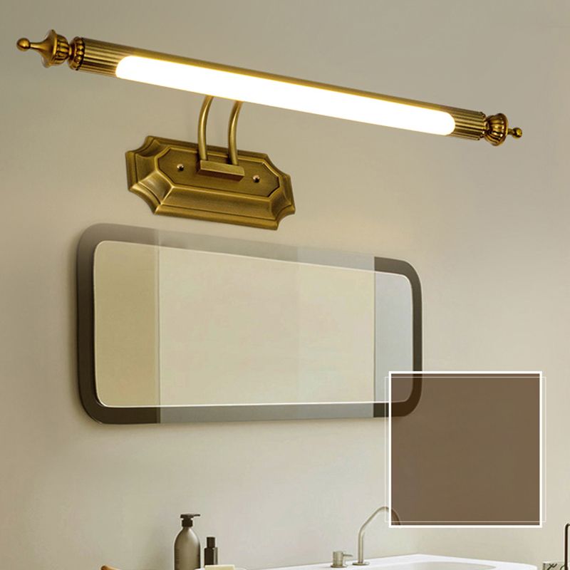 Fissaggi di illuminazione da vanità a parete cilindrica a parete di metà secolo per bagno