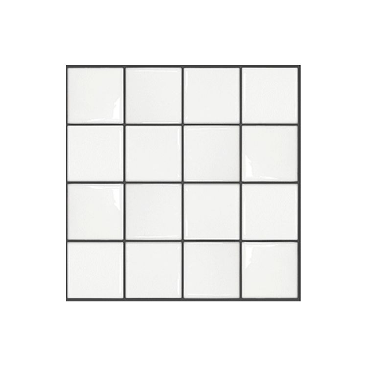 Square Peel and Stick Wall Tile PVC Waterproof Mosaic Tile Wallpaper