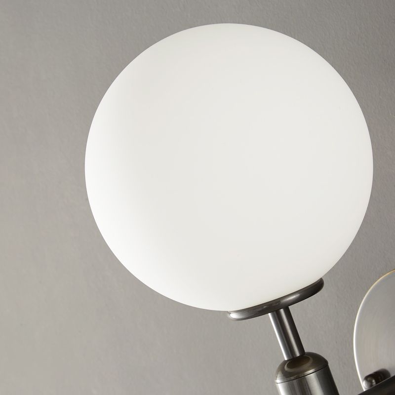 Modern Wall Lamp Minimalist Wall Vanity Lights with Glass Shade for Washroom