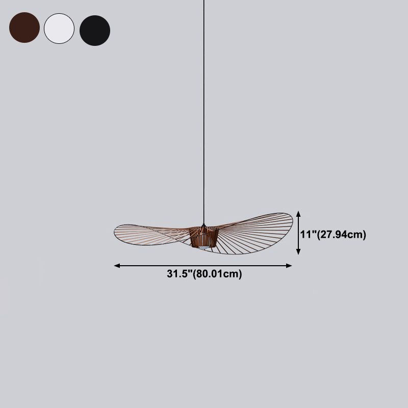 Lampada sospesa a forma di sospensione a forma di ciondolo a forma di cappello in stile loft