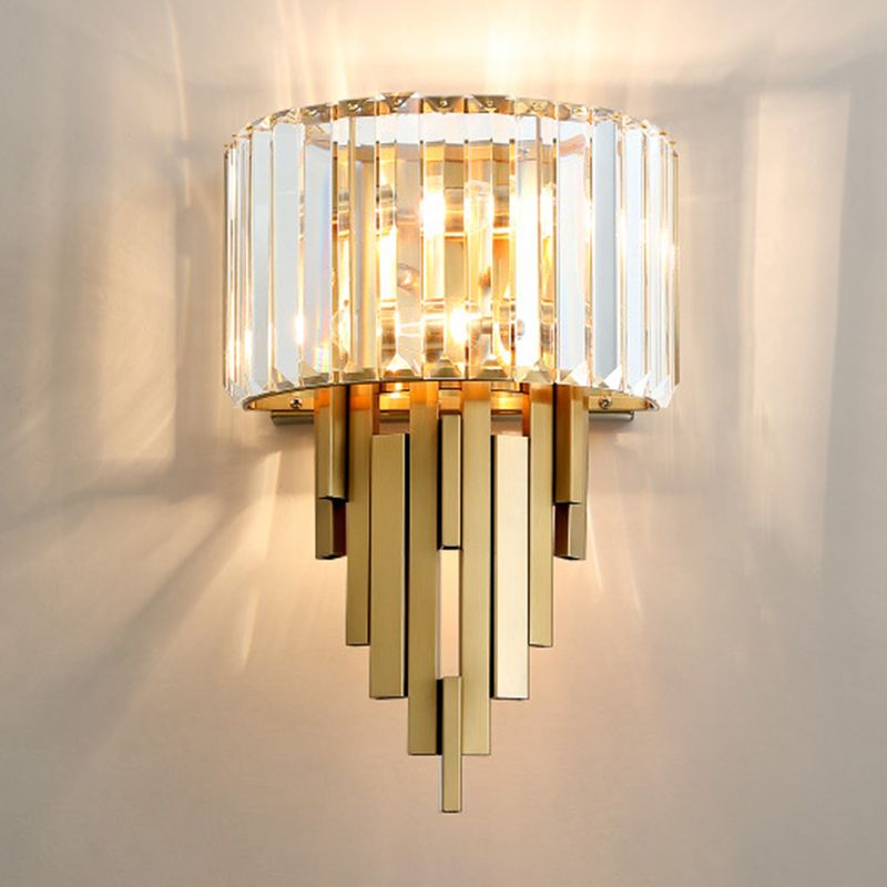 Crystal Geometric Wall Light Sconces Modern Wall Mounted Lamp for Living Room