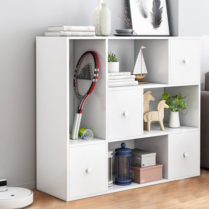 Wooden Bookcase Modern Style Home Office Standard Book Shelf