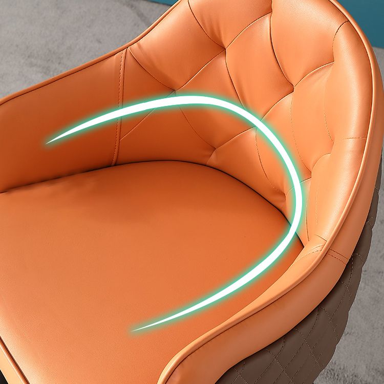 Glam Leather Bar Stool Backrest Counter Stool for Bristol with Metal Legs