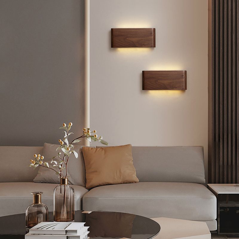 Modern Metal Wall Sconce Linear Shape Wall Light with PC Shade for Bedroom