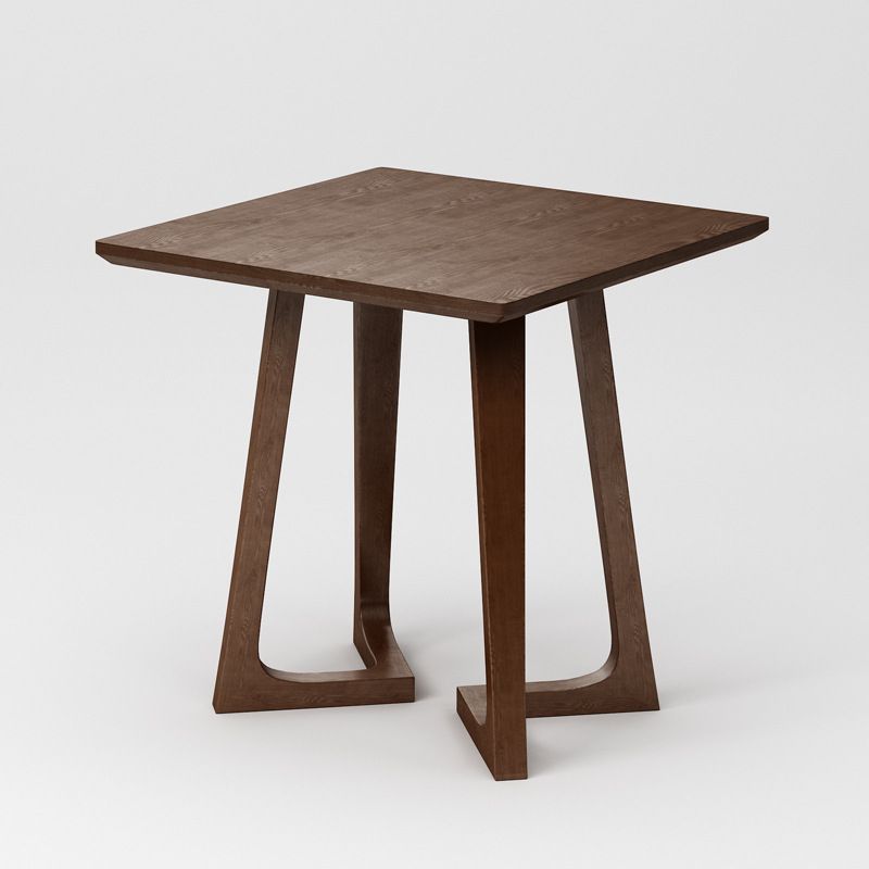 Wood Abstract End Table Traditional Espresso/Natural Sofa Side End Table for Living Room