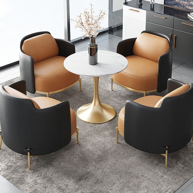 Modern Style Dining Table Tulip Sintered Stone Table for Dining Room