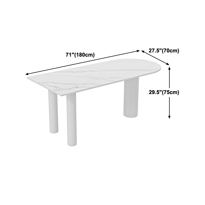 Contemporary 3-foot Dining Table Stone Dining Room Furniture for Home