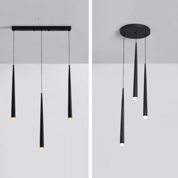 Metal Geometric Shape Hanging Light Modern Style Multi Lights Hanging Light Mount Fixture