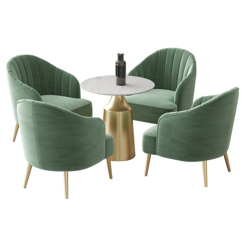 Glam 1/3/5 Pieces Dining Room Set Sintered Stone Dining Table